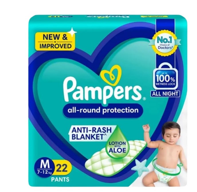 Pampers Medium 22Pcs (Pant Type)