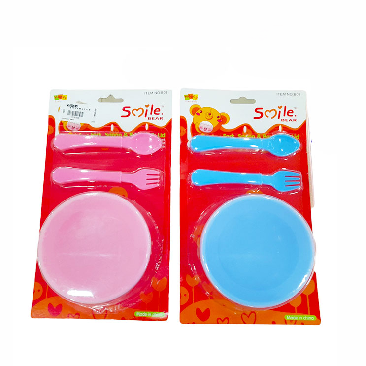 Smile Bear Feeding Set With Bowl, Spoon &