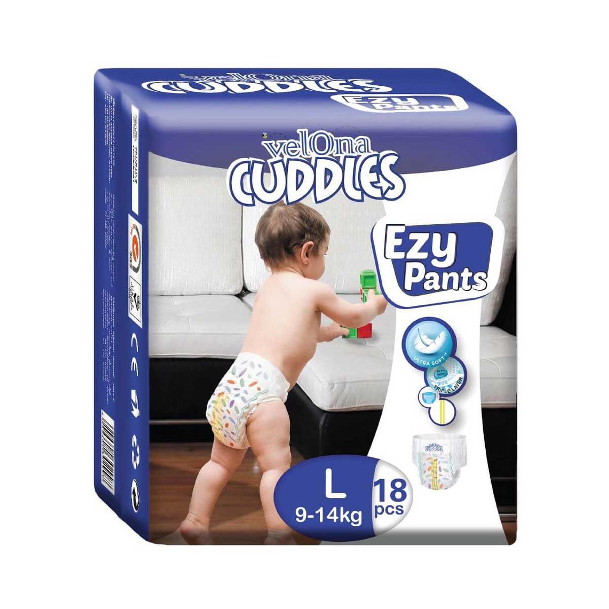 Velona Cuddles Ezy Pant Large ( L ) – 18Pcs