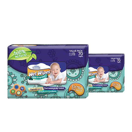 VELONA CUDDLES WET WIPES – WITH FRAGRANCE – 70PCS PACK