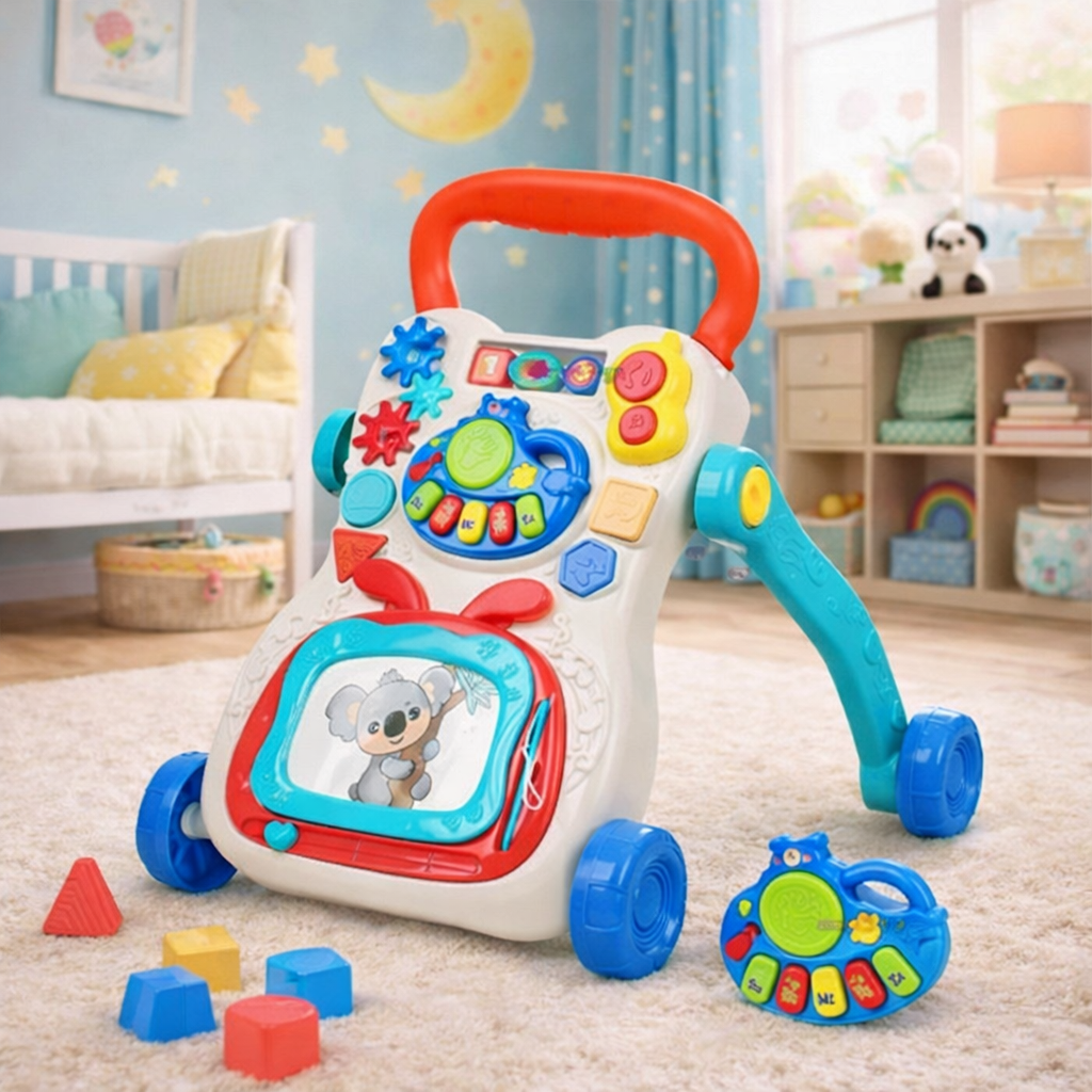 Multi Functional Music Walker Trainer Push Walker