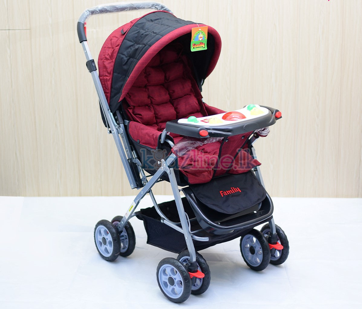 Foldable Stroller For Baby With Music Boad (RED)