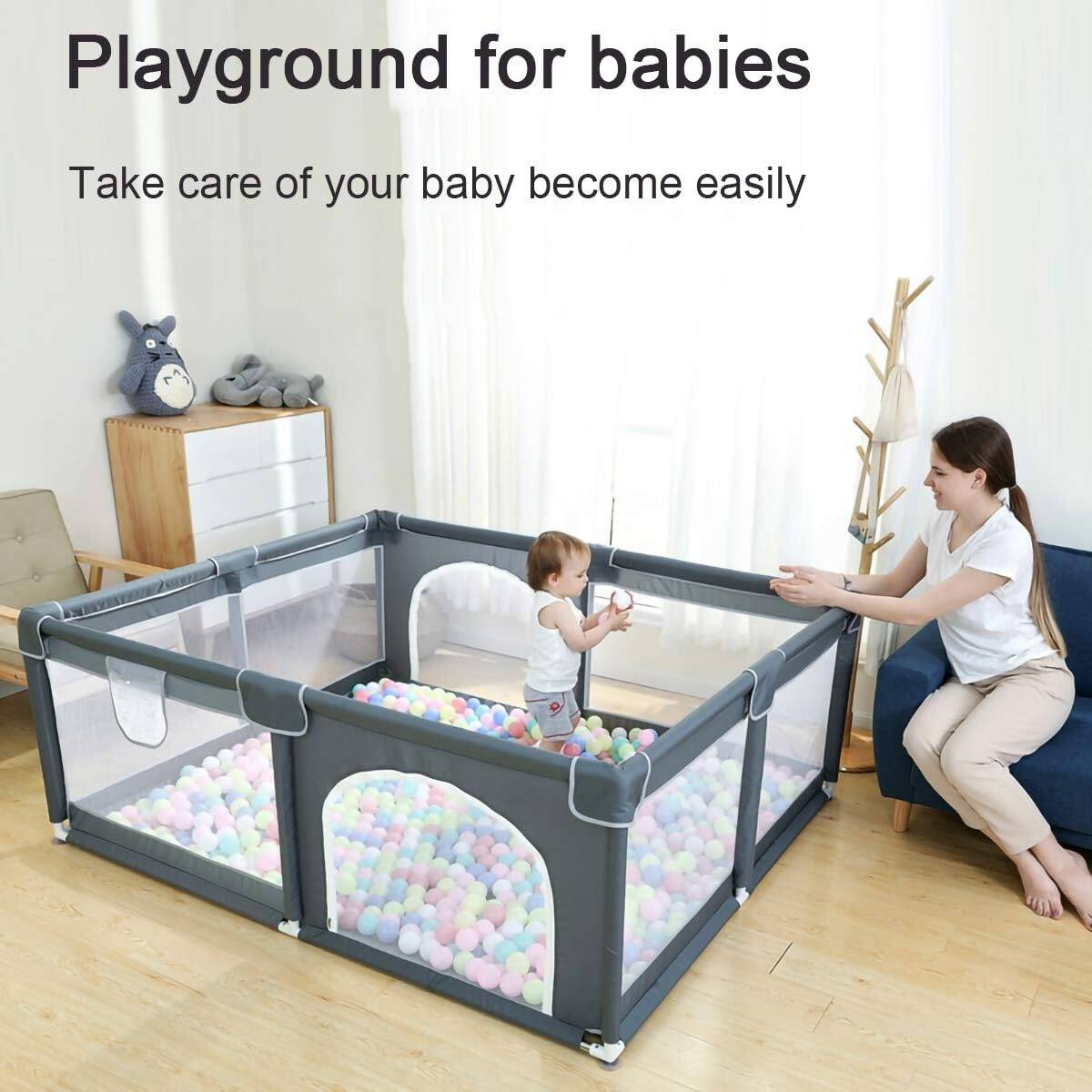 Steelpipe Toddler Playpen (200:180 CM) WIth 30 Balls