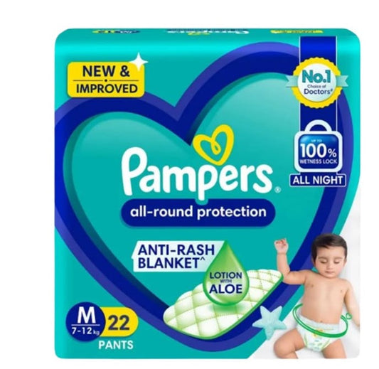 Pampers Medium 22Pcs (Pant Type)