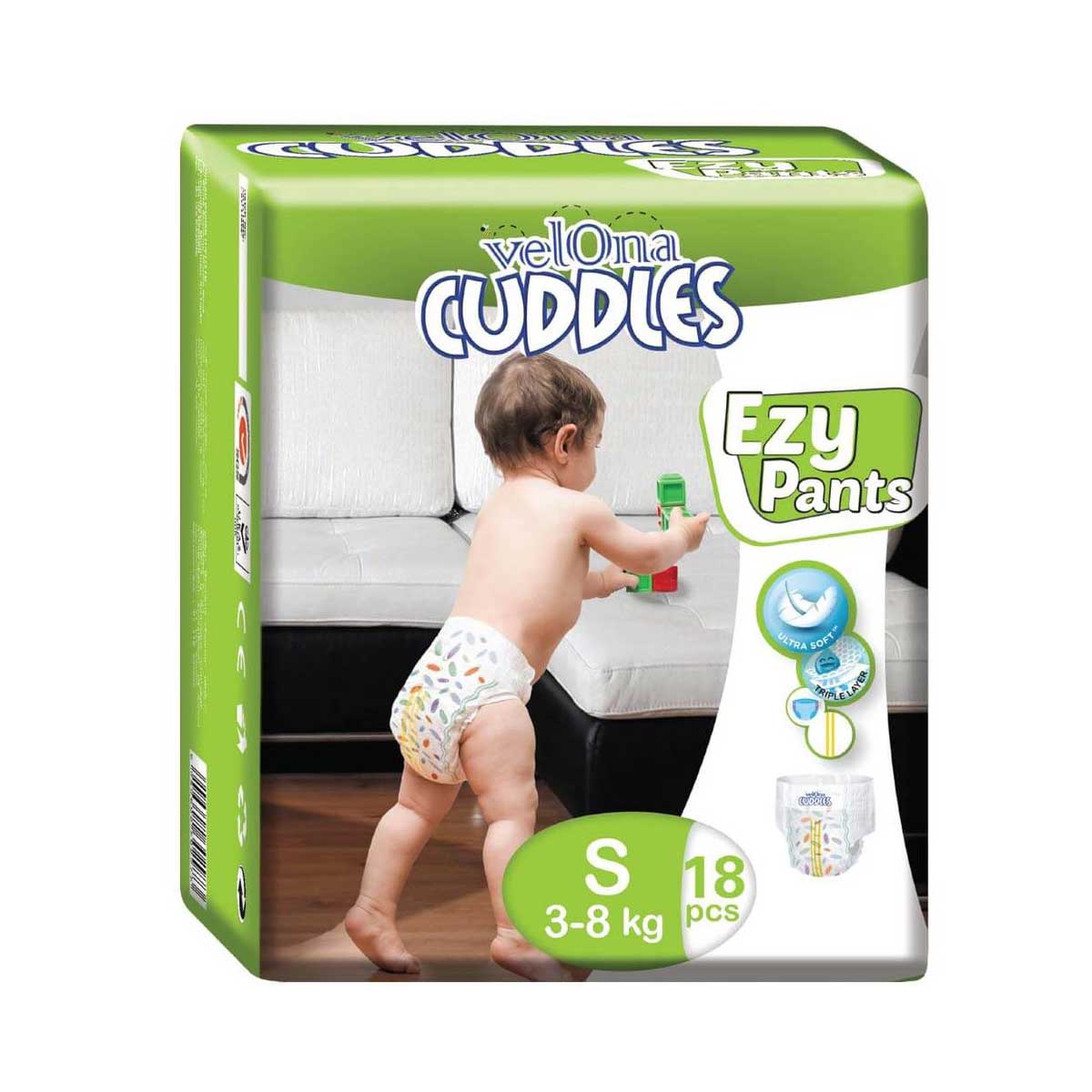 Velona Cuddles Ezy Pant Small ( S ) – 18Pcs