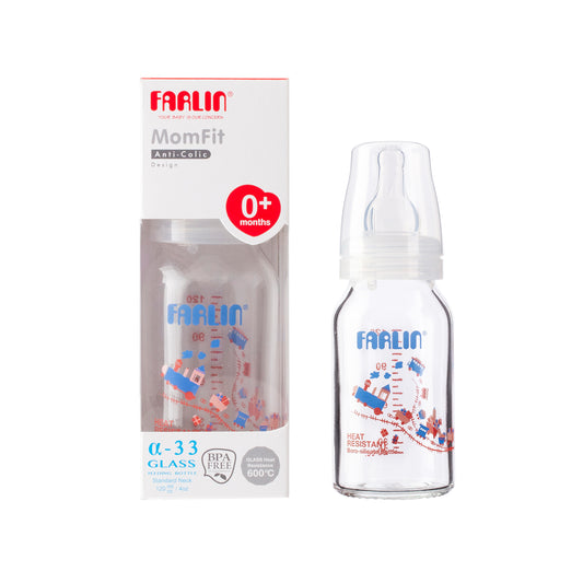 Farlin Glass Feeding Bottle (120ml)