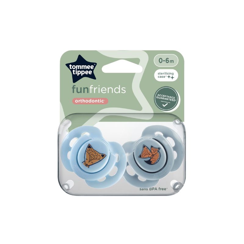 Tommee Tippee Fun Style Soother 0-6m – 2 Pack