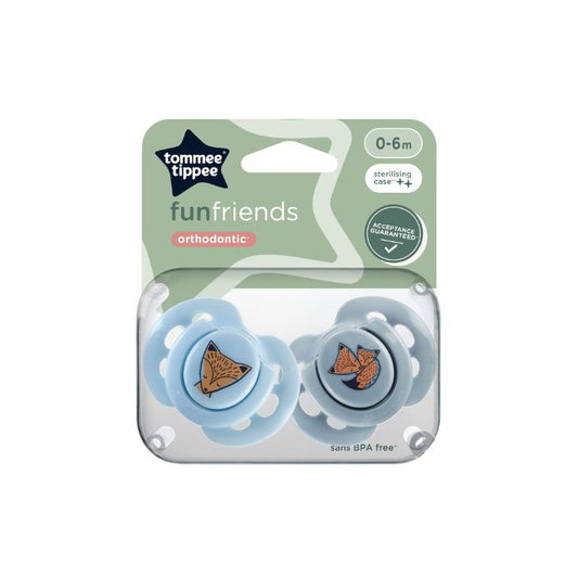 Tommee Tippee Fun Style Soother 0-6m – 2 Pack