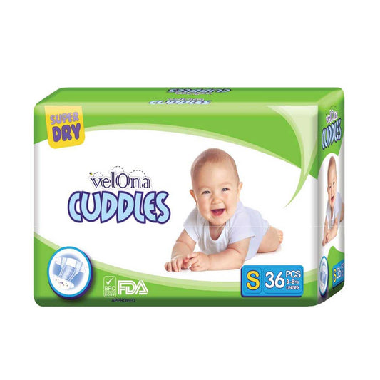 Velona Cuddles Classic Diaper Jumbo Pack Small ( S ) – 36 Pcs