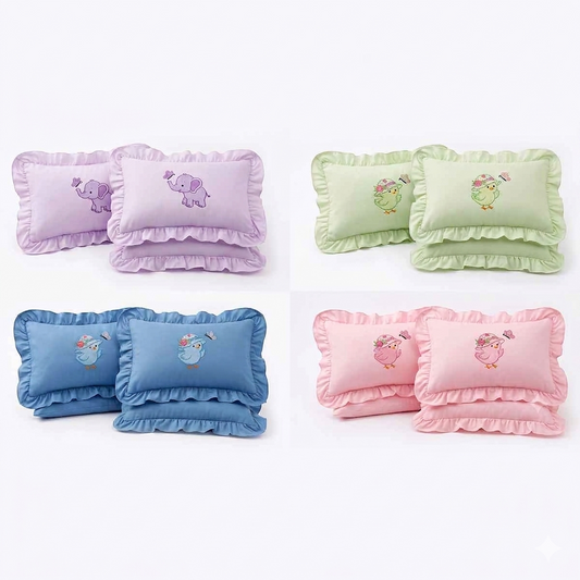 02 Pcs Baby Pillow Case Set