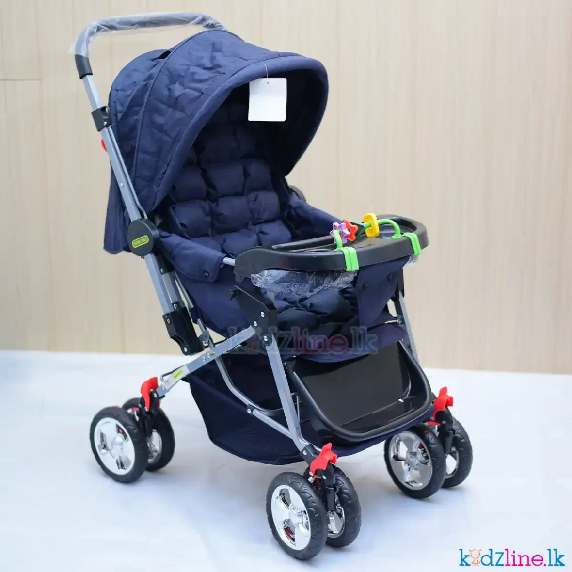 Stroller With Feeding Tray ( BLUE)