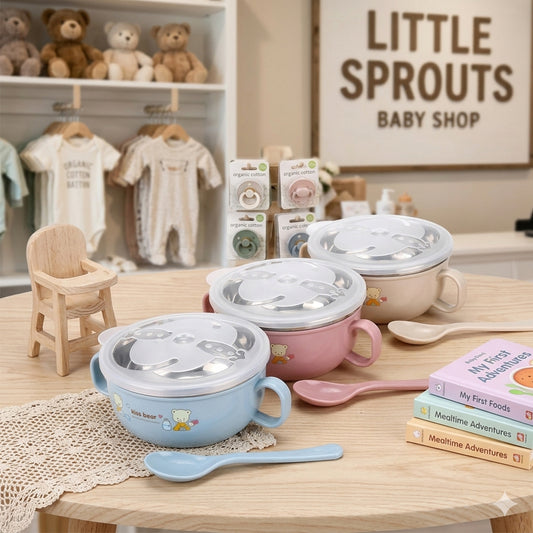Steel Bowl ForBaby Feeding